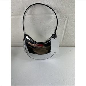 Mango Silver Shoulder Bag